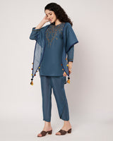 Midnight Blue Elegance Kurta Set