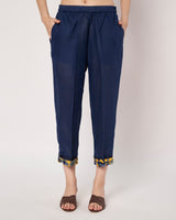 Midnight Bloom Kurta Set with Dupatta and Pants