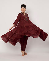 Wine Whispers Anarkali Set