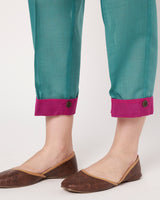 Teal Charm Embroidered Kurta Set