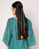 Teal Charm Embroidered Kurta Set