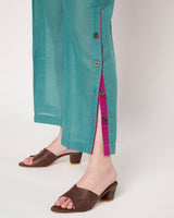 Ocean Bloom Embroidered Kurta Set