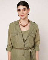 Safari Chic Belted Trench Coat