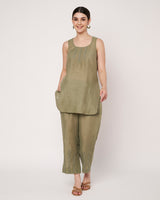 Forest Glow Embroidered Jacket Set