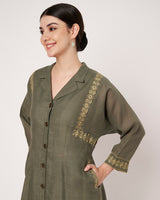 Meadow Mist Buttoned Kurta Set