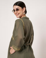 Meadow Mist Buttoned Kurta Set