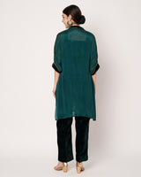 Green Embroidered Kurta Set