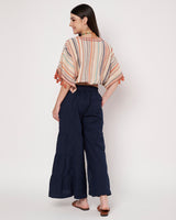 Rustic Stripes Cotton Linen Co-ord Set