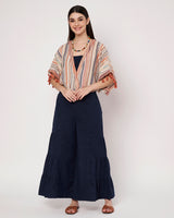 Rustic Stripes Cotton Linen Co-ord Set