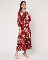 Printed Cotton Rayon Dress
