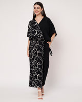 Abstract Print Top with Pant