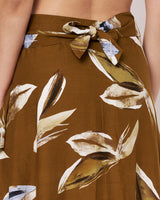 Printed Crop Top & Skirt Set