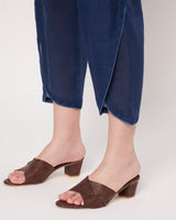 Navy Blue Straight Kurta Set