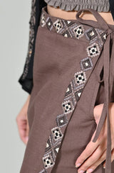 Earthy Brown Skort