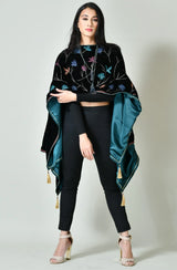 Ethireal Hues Velvet Shrug