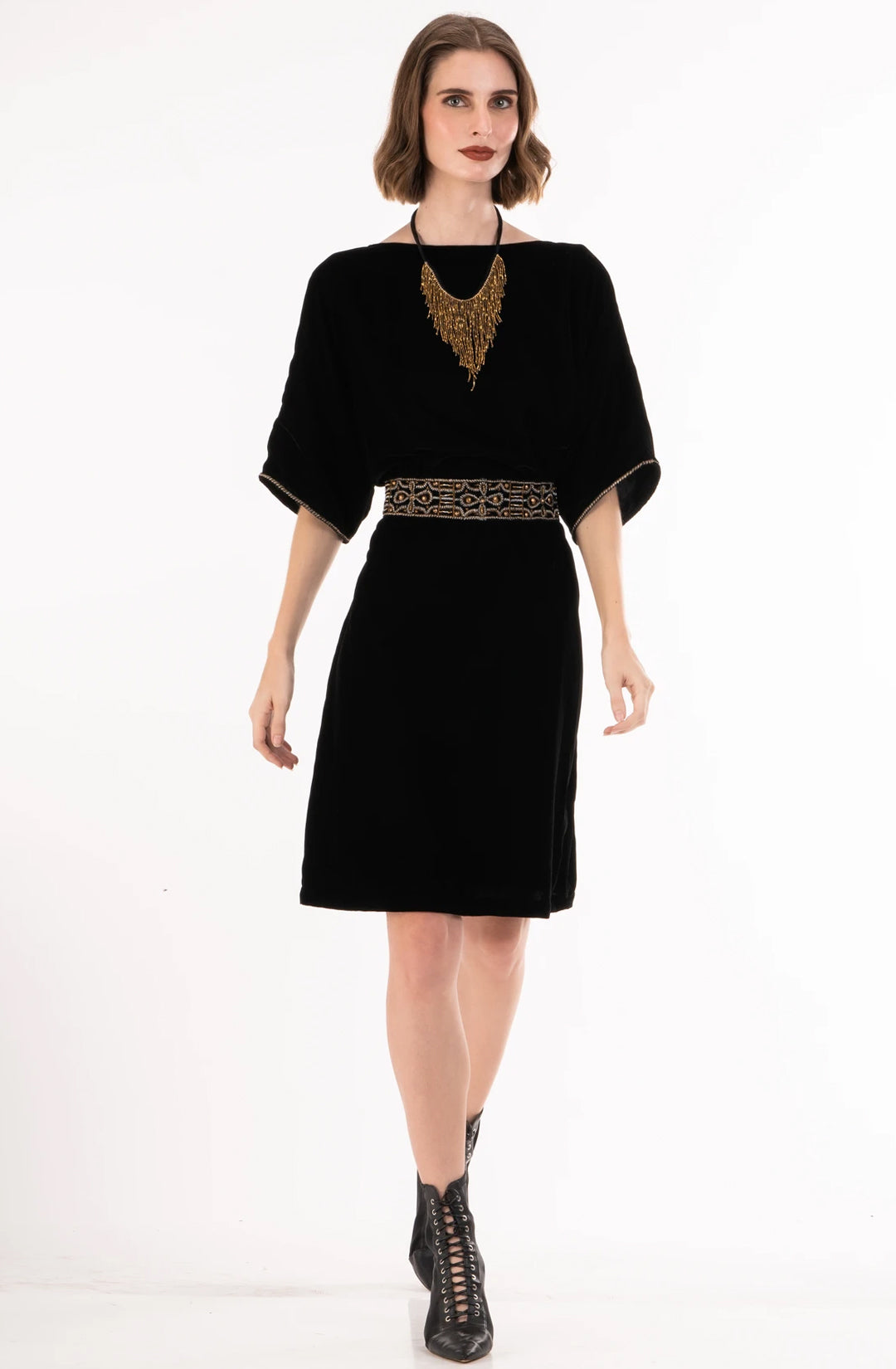 Modest Musings Velvet Dress – Old Rose Clothing