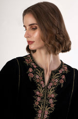 Straight Fit Long Kimono Effect Kurta & Pant Set