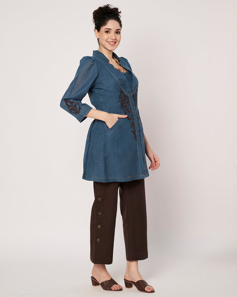 Denim Grace Kurta with Inner