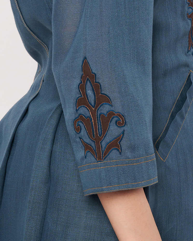 Denim Grace Kurta with Inner