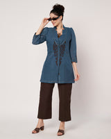 Denim Grace Kurta with Inner
