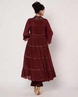 Wine Whispers Anarkali Set