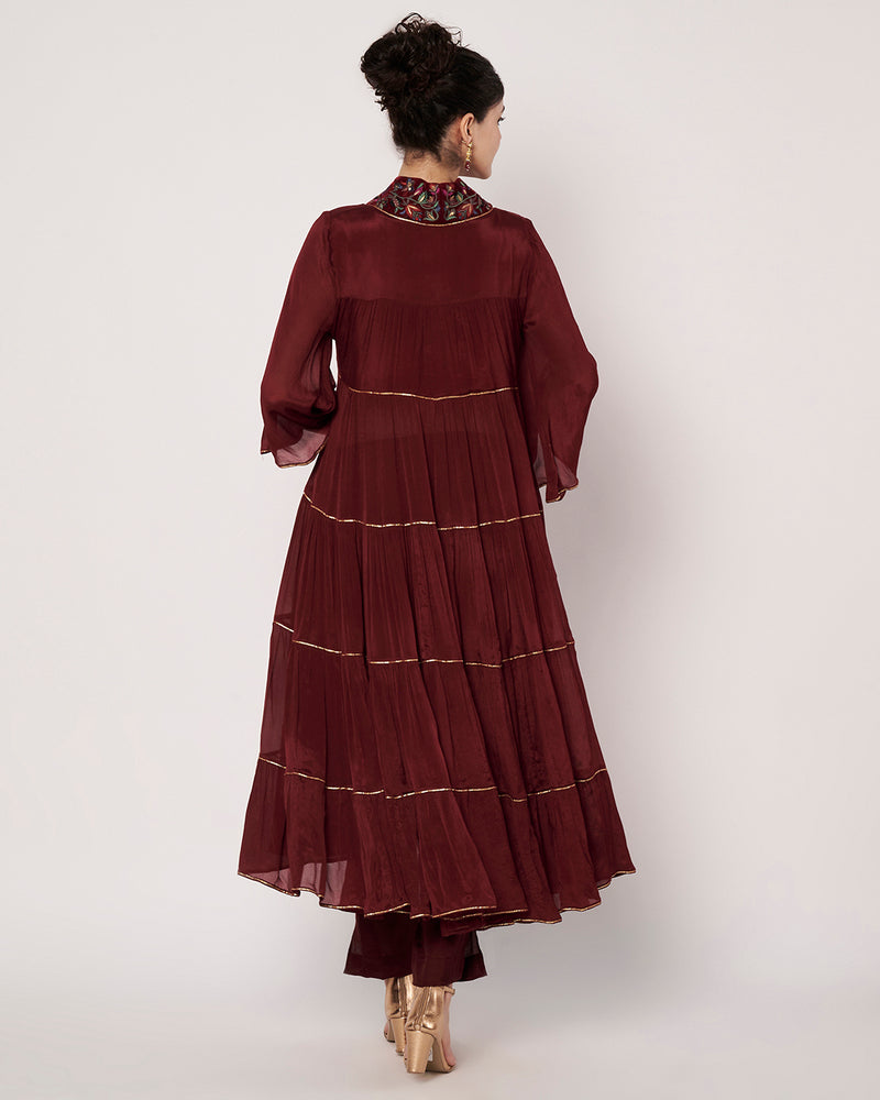 Wine Whispers Anarkali Set