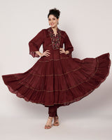 Wine Whispers Anarkali Set