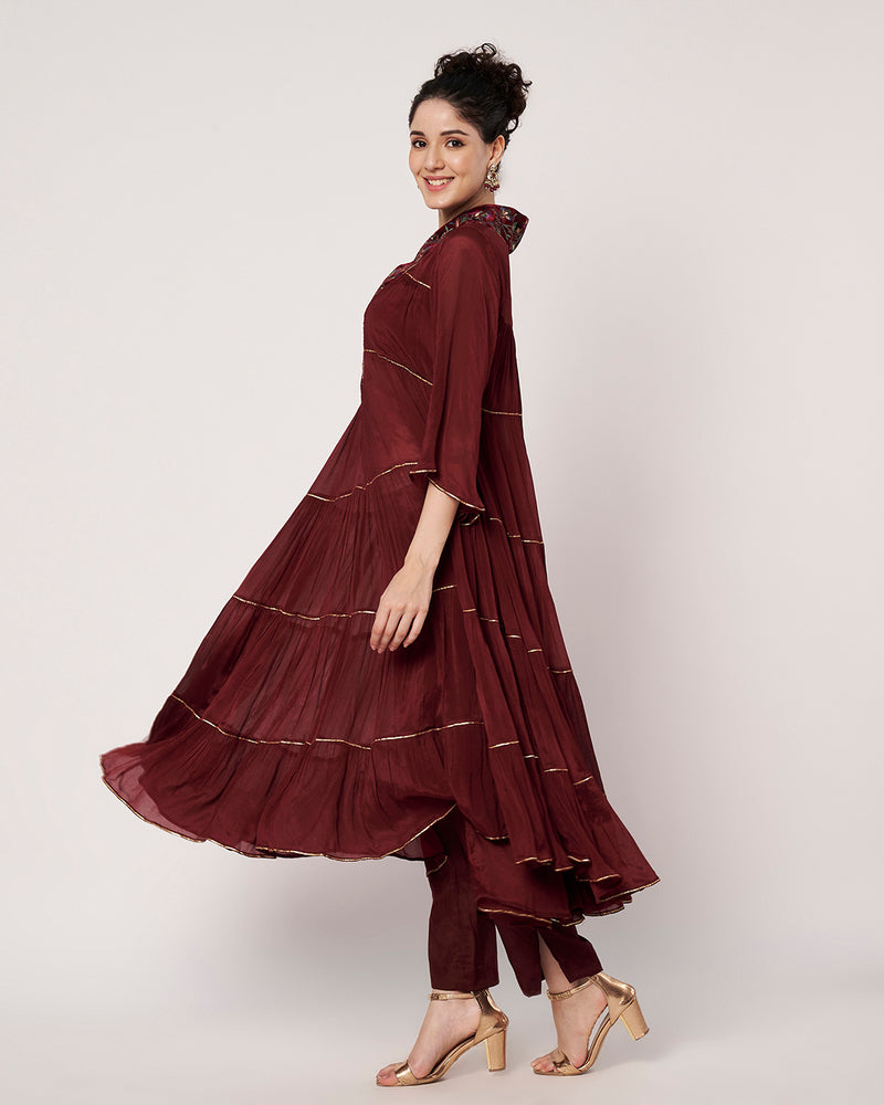 Wine Whispers Anarkali Set