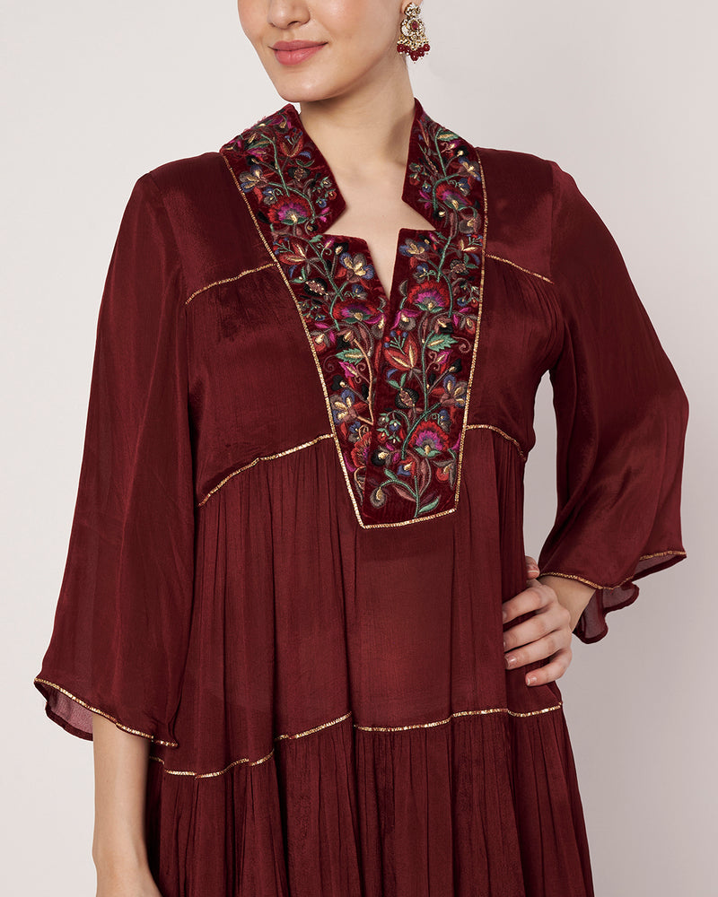 Wine Whispers Anarkali Set