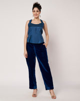 Royal Velvet Kurta Set with Inner