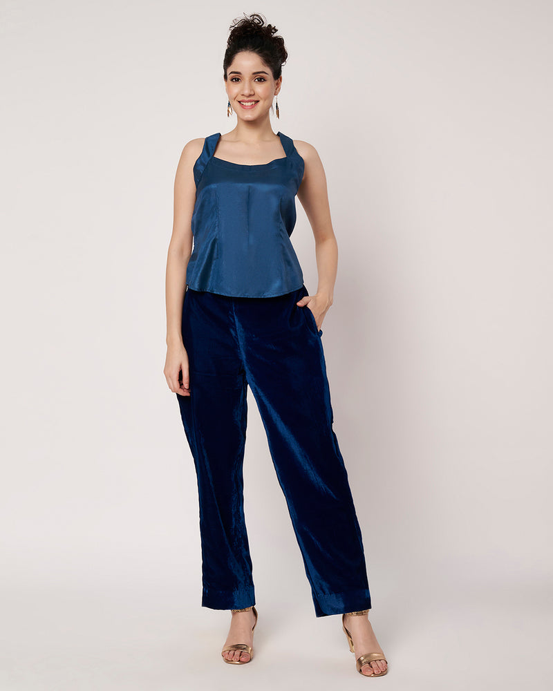 Royal Velvet Kurta Set with Inner