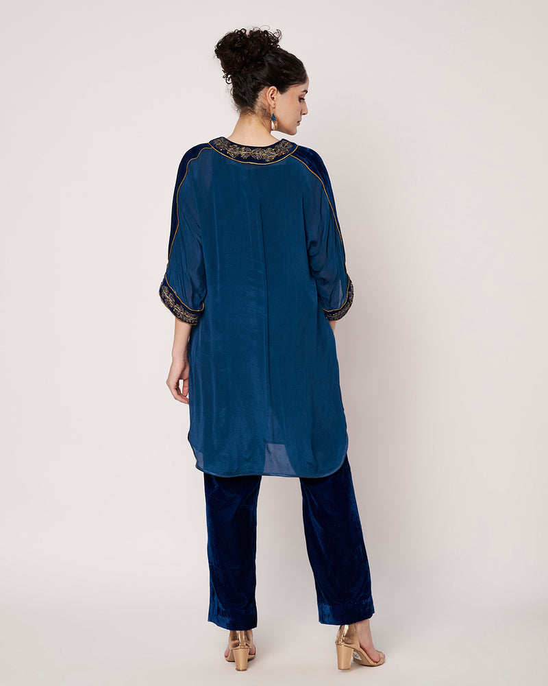 Royal Velvet Kurta Set with Inner