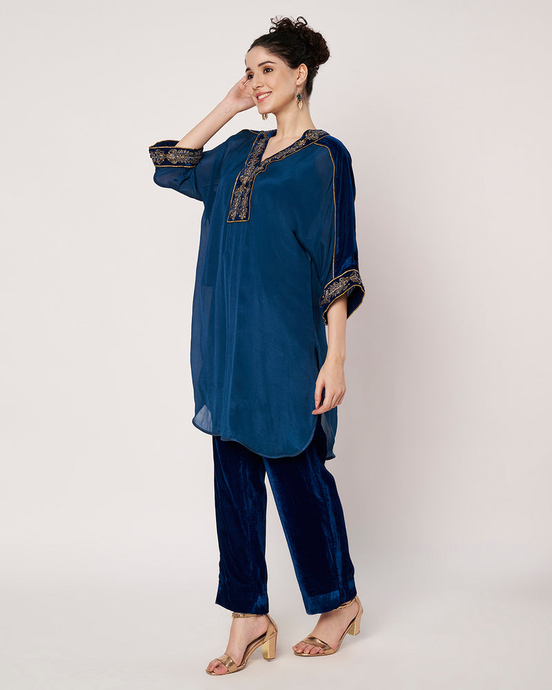 Royal Velvet Kurta Set with Inner