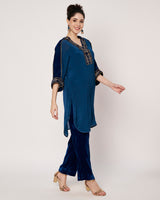 Royal Velvet Kurta Set with Inner
