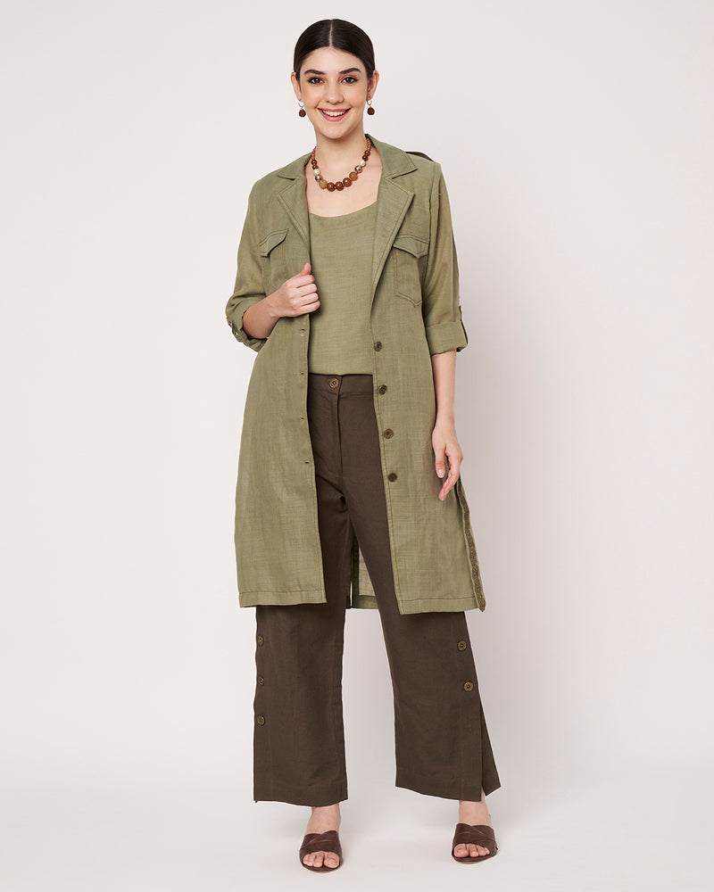Safari Chic Belted Trench Coat