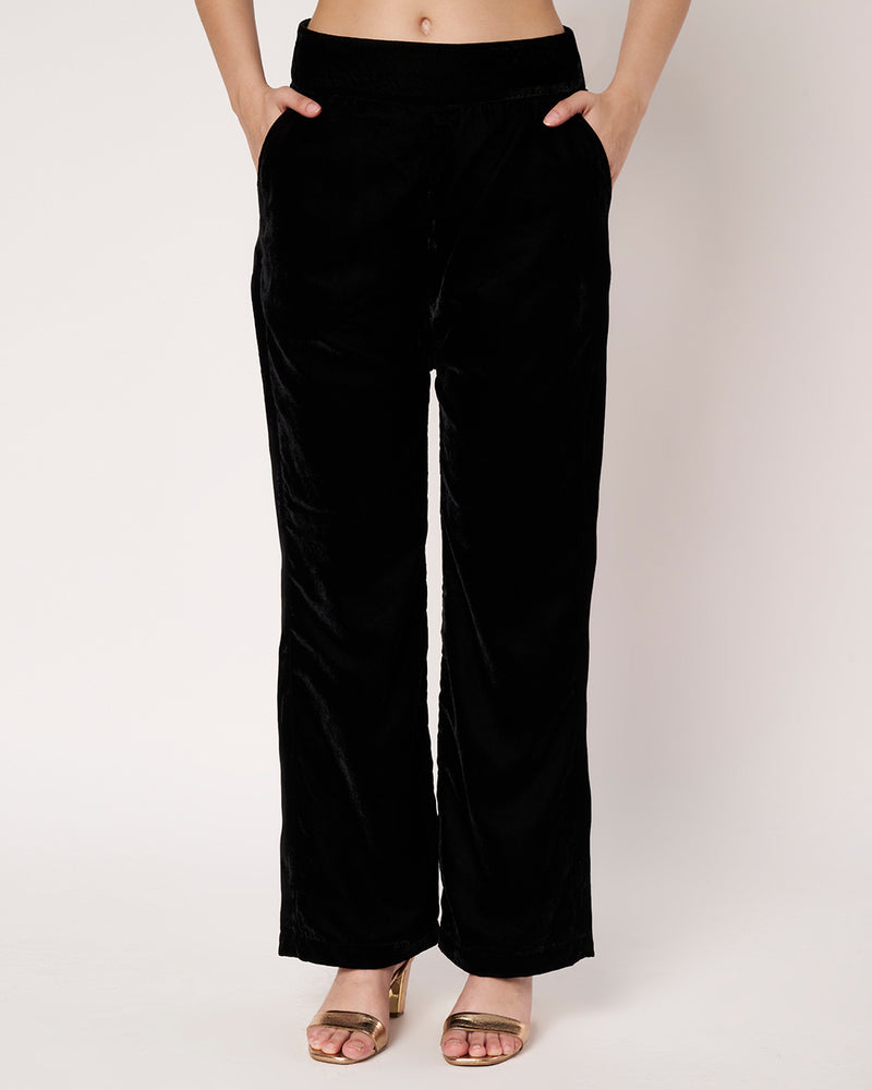 Velvet Embroidered Co-ord Set