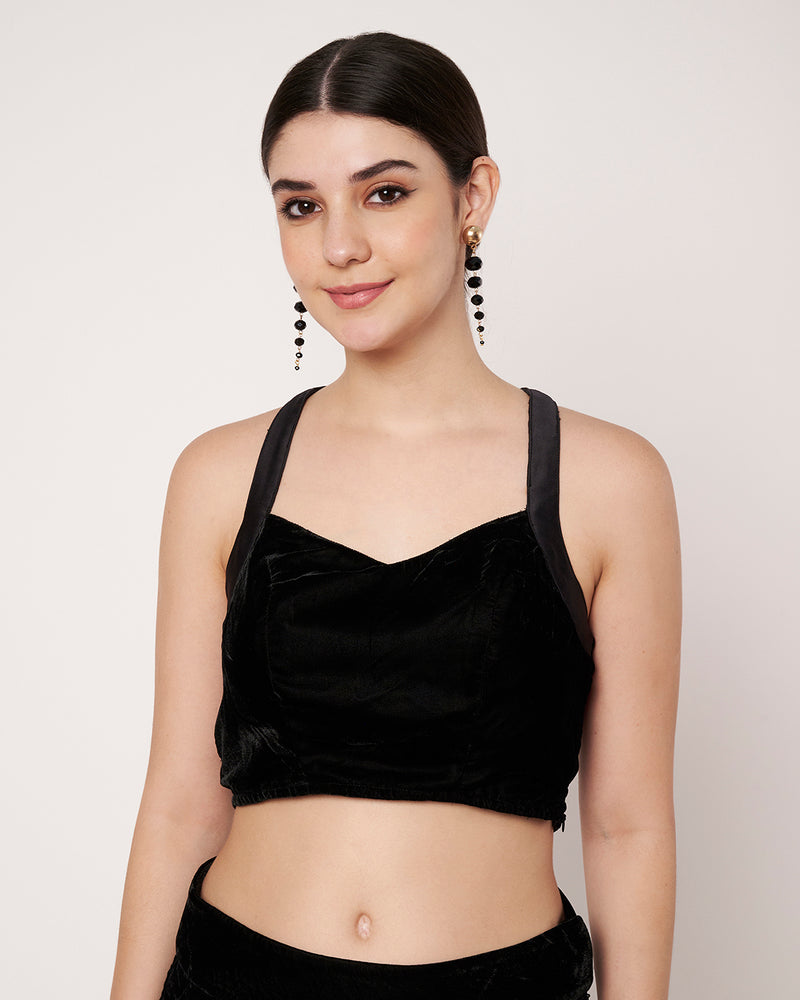 Velvet Embroidered Co-ord Set