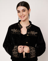 Velvet Embroidered Co-ord Set