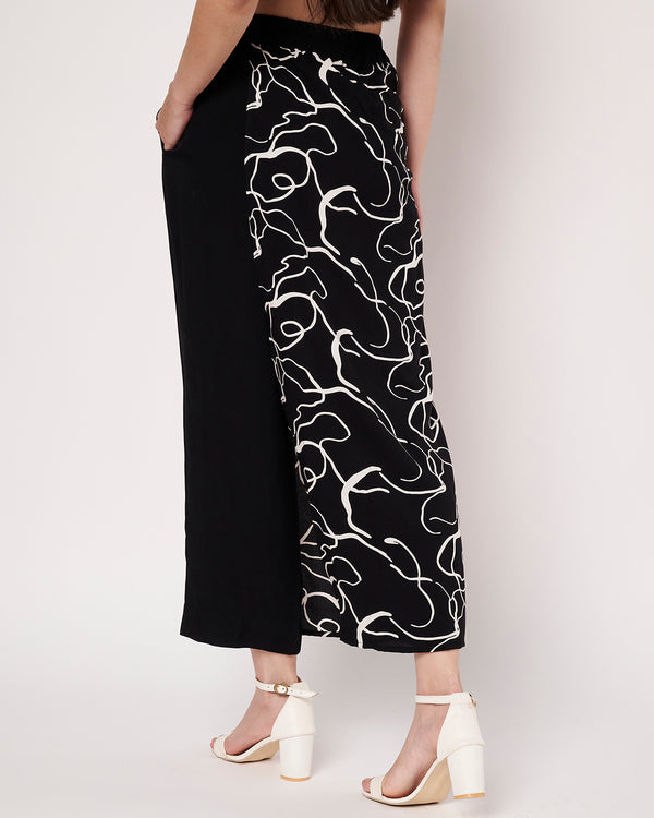 Abstract Print  Top with Pant