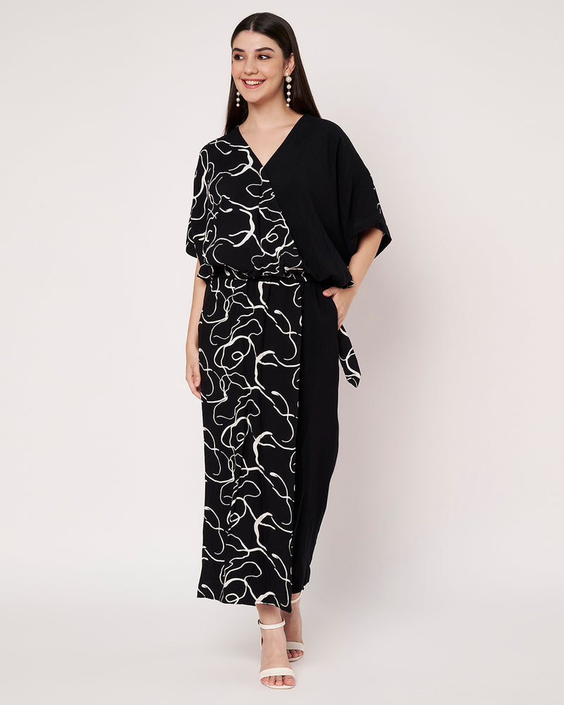 Abstract Print  Top with Pant