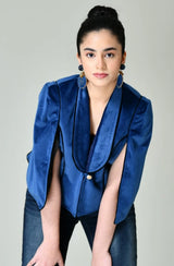 Blue Sapphire Velvet Jacket