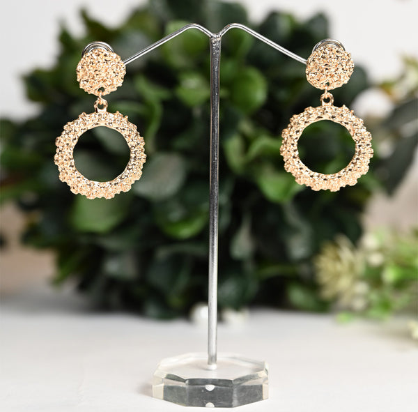 Hammered Effect  Earring