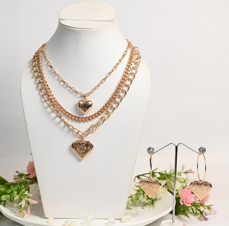Glamorous Rose Gold Necklace